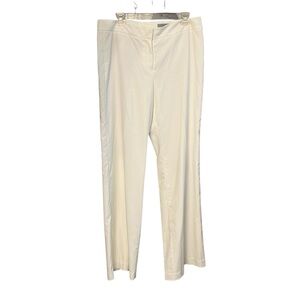 Classiques Entier size 12 cream high waist wide leg pant ,winter white